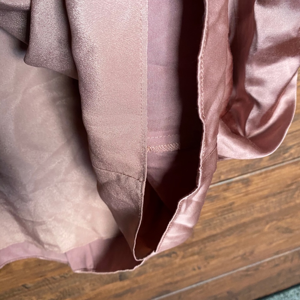 Reiss, Adaline Chain Detail One Shoulder Satin Dress, Blush, Size US 8 - Picture 7 of 14